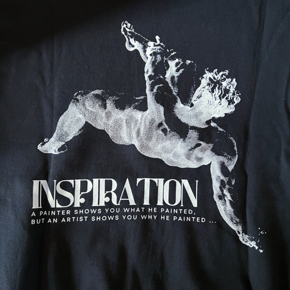 Never Old Inspiration Graphic Hoodie Sweatshirt Black, NWT-Large - Picture 6 of 7